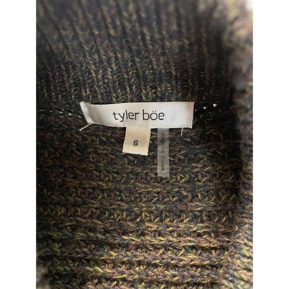 Tyler Boe Dark Green Wrap sleeveless Cardigan Vest Small - Picture 5 of 5